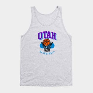 Vintage Utah Basketball Tank Top